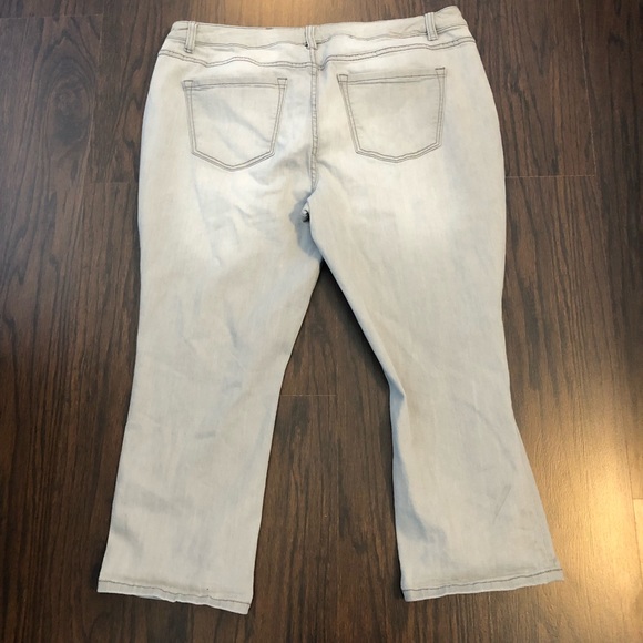 Lane Bryant jeans denim capris distressed size 20 - Picture 5 of 5